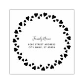 ハート差出人住所スタンプ ラバースタンプ (インプリント)