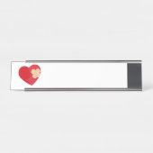 ハート帯 デスクネームプレート (正面)