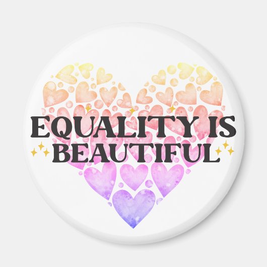 ハート平等 マグネット (正面)