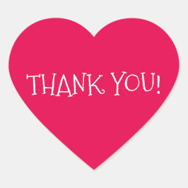 ハート形のステッカーありがとう ハートシール