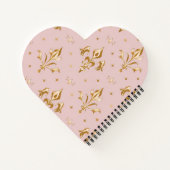 ハート形のノート ノートブック (裏面)