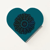 ハート形のノート ノートブック (裏面)