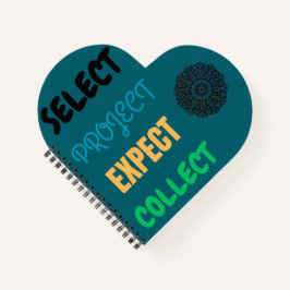 ハート形のノート ノートブック