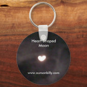 ハート形のムーンキーチェーン キーホルダー (正面)
