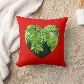 ハート形のモミ円錐枝 クッション (ブランケット)