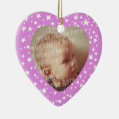 ハート形の写真フレーム セラミックオーナメント (右)