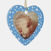 ハート形の写真フレーム セラミックオーナメント (右)