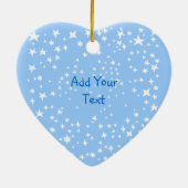 ハート形の写真フレーム セラミックオーナメント (裏面)