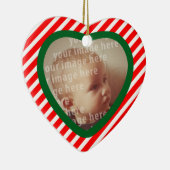 ハート形の写真フレーム セラミックオーナメント (右)