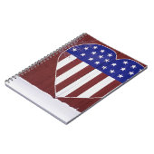 ハート形の星条旗 ノートブック (左側)