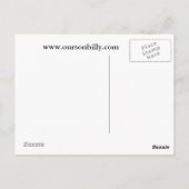 ハート形の月の付いたポストカード ポストカード (裏面)