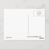 ハート形の月はがき ポストカード (裏面)