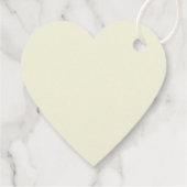 ハート形の柔らかい黄色はビー結婚の フェイバータグ (裏面)