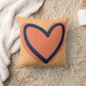 ハート形の水彩画 クッション (ブランケット)