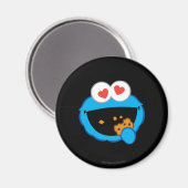 ハート形の目をしたスマイルコ cookie マグネット (正面/裏面)