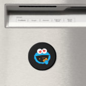 ハート形の目をしたスマイルコ cookie マグネット (インサイチュ (食洗機))
