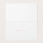 ハート形の花フレームとのサンキューカード (内部フラット)