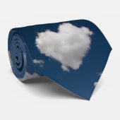 ハート形の雲 ネクタイ (ロール)