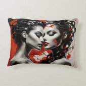 ハート形の アクセントクッション (裏面)