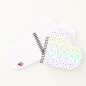 ハート形レインボーノート ノートブック (内部)