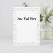 ハート形状フェイク紙カットアウト サンキューカード (スタンド正面)