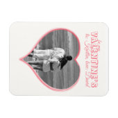 ハート形状切り出し磁石 マグネット (横)