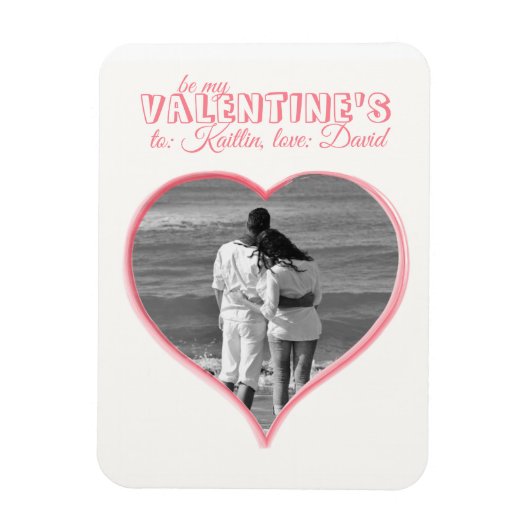 ハート形状切り出し磁石 マグネット (縦)