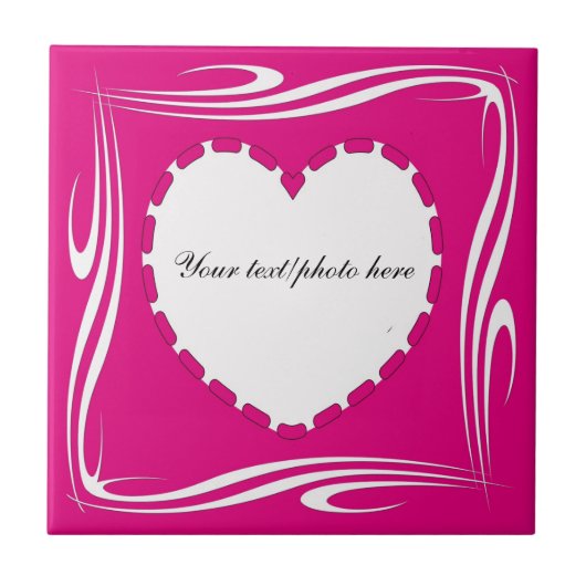 ハート形状 タイル (正面)