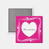 ハート形状 マグネット (正面/裏面)