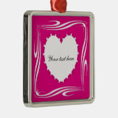 ハート形状 メタルオーナメント (右)