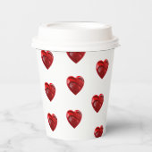 ハート形状 紙コップ (正面)