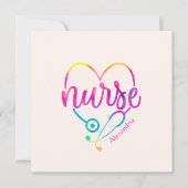 ハート形聴診器を持つ「ナース」 (正面)