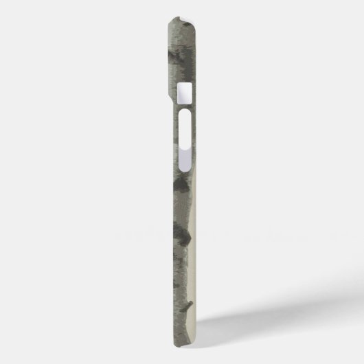 ハート彫りカスタムオン樺の木ツリーバレンタイン Case-Mate iPhoneケース (裏面 / 左)