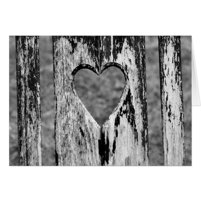 ハート彫刻木製椅子バック (正面横)