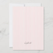 ハート後を追看護学校の卒業招待状 招待状 (裏面)