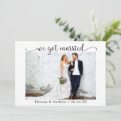 ハート得書結婚したWe Photo 結婚's 案内状 (スタンド正面)