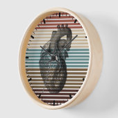 ハート心臓解剖学用クロック 壁時計 (傾斜)