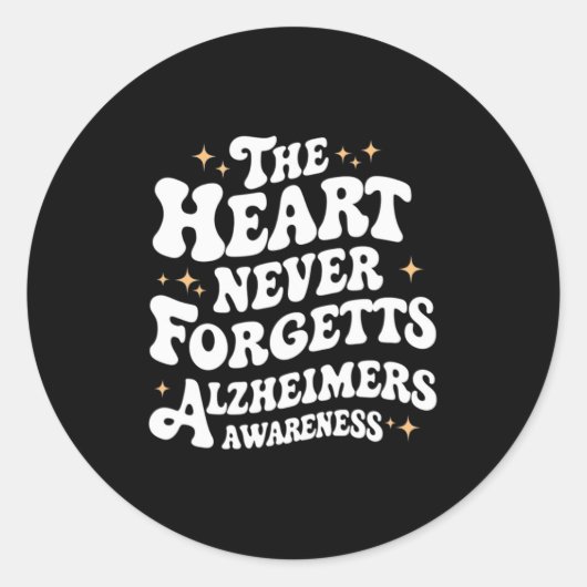 ハート忘れNever Dementia Heimers認識度 ラウンドシール (正面)