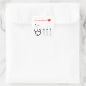 ハート性心疾患患者 スクエアシール (バッグ)