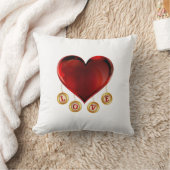 ハート恋文 クッション (ブランケット)