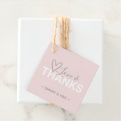 ハート愛と感謝していメッセージカード フェイバータグ (インサイチュ)