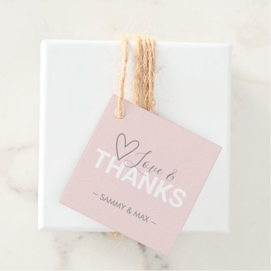 ハート愛と感謝していメッセージカード フェイバータグ (インサイチュ)