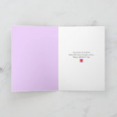 ハート愛モダン打ちハートバレンタイン カード (内部)