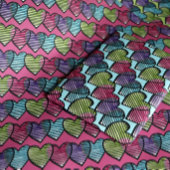 ハート愛好家かわいいレトロなバレンタインデー ラッピングペーパーシート