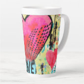 ハート愛 カフェラテマグ (右アングル)