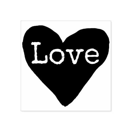ハート愛 ラバースタンプ (インプリント)