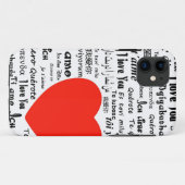 ハート愛 Case-Mate iPhoneケース (裏面(横))