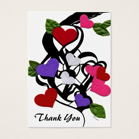 ハート感じありギフトラベル (正面)