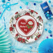 ハート感じマザーズ日紙プレート ペーパープレート (パーティー)