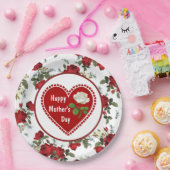 ハート感じマザーズ日紙プレート ペーパープレート (パーティー)